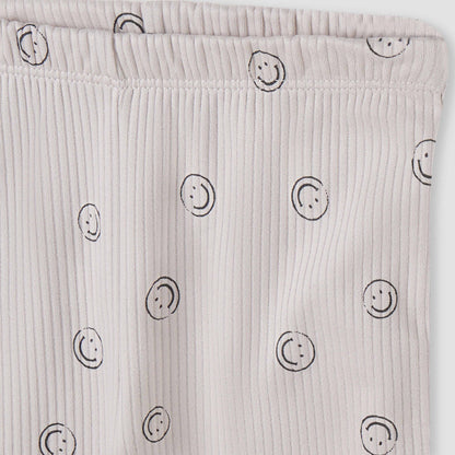 Juniors All-Over Smiley Print T-shirt and Pyjama Set