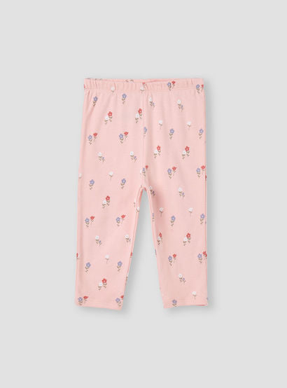 Juniors Floral Print T-shirt and Pyjama Set-baby-girls-clothing-nightwear-pyjamasets-image-4