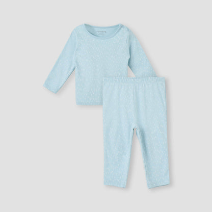 Juniors Printed T-shirt and Pyjama Set - Green / 12-18 mths