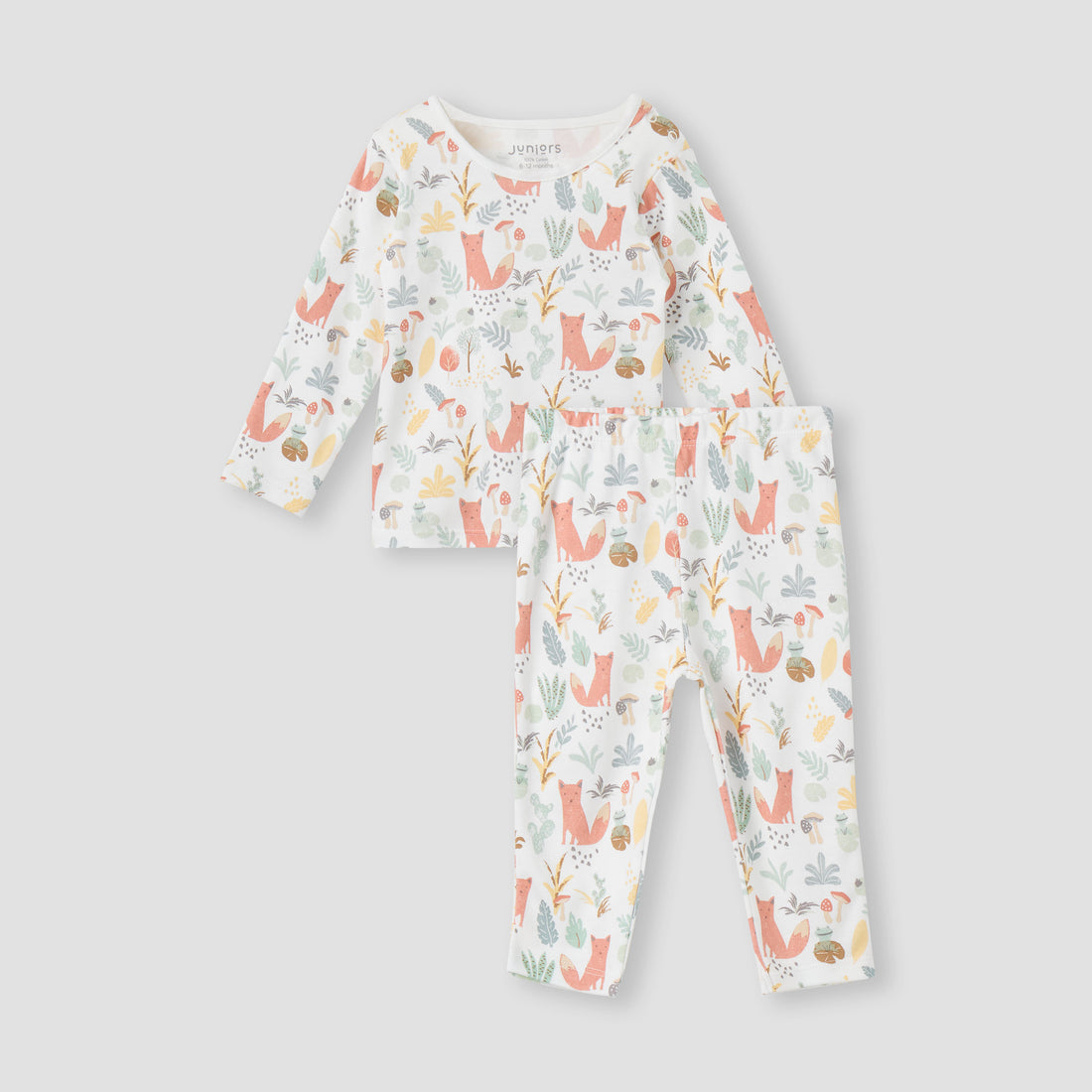 Juniors All-Over Animal Print T-shirt and Pyjama Set