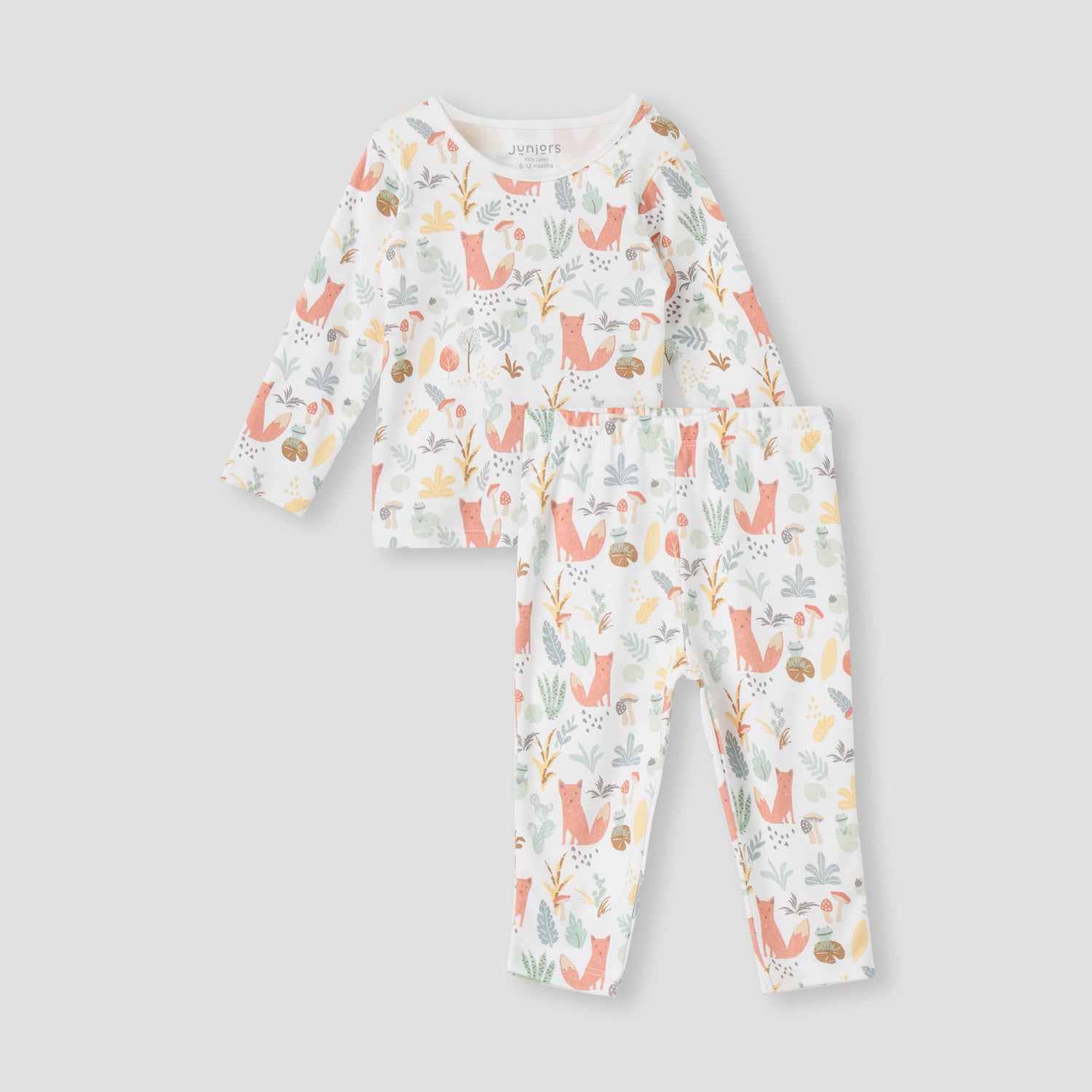 Juniors All-Over Animal Print T-shirt and Pyjama Set