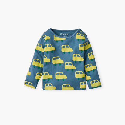 Juniors Car Print T-shirt and Pyjama Set
