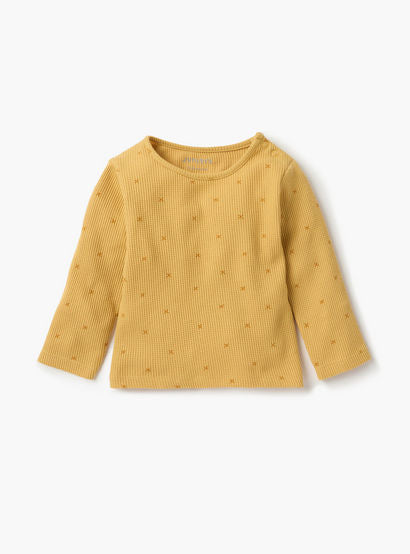 Juniors Textured T-shirt and Pyjama Set-baby-girls-clothing-nightwear-pyjamasets-image-3