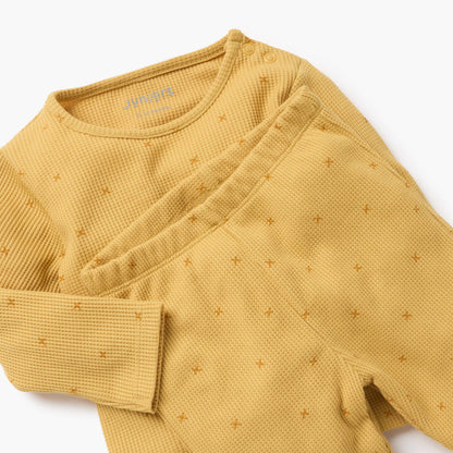 Juniors Textured T-shirt and Pyjama Set