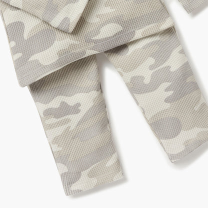 Juniors All-Over Camouflage Print T-shirt and Pyjama Set