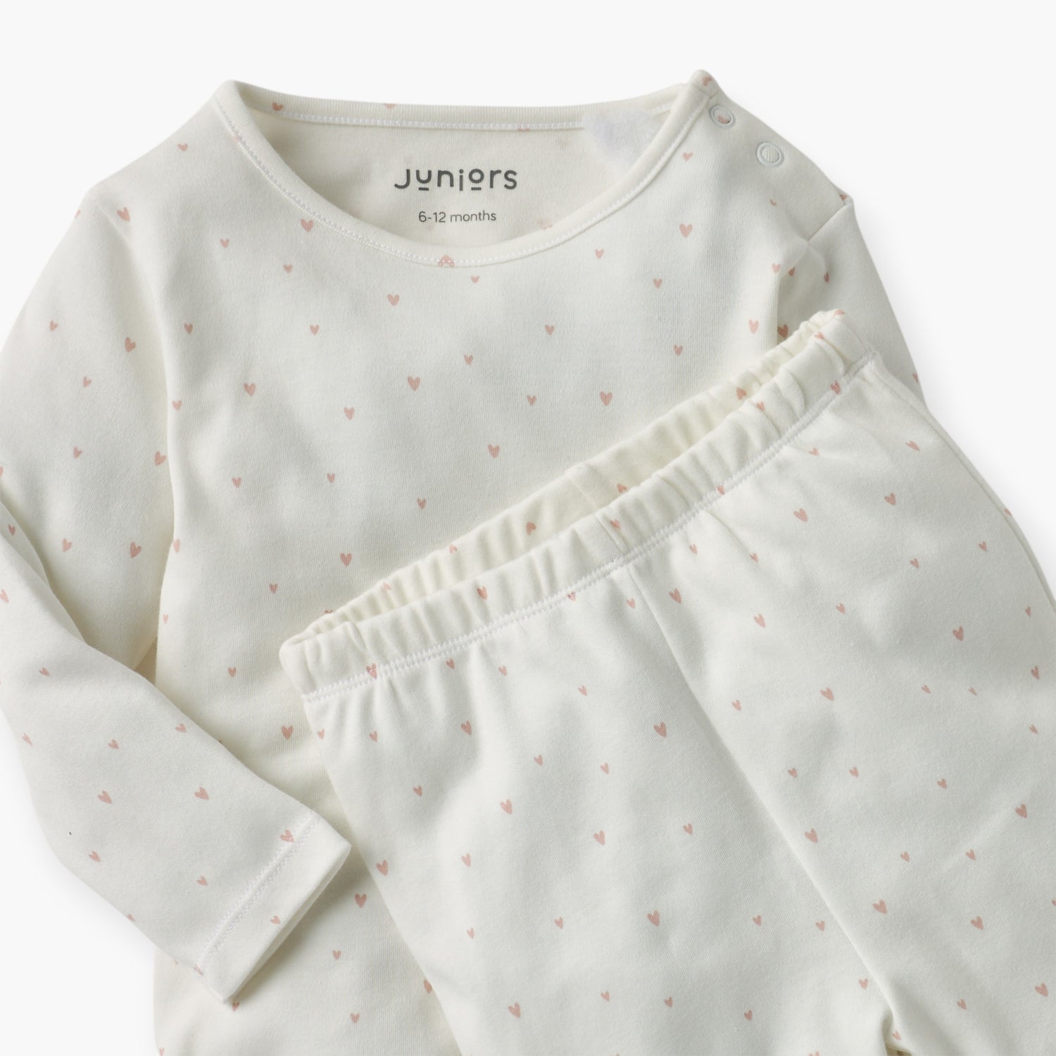 Juniors Heart Print T-shirt and Pyjama Set