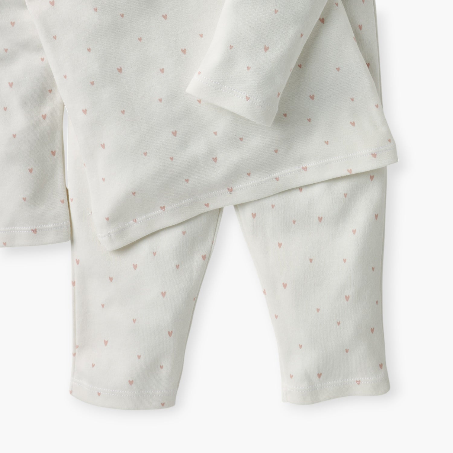 Juniors Heart Print T-shirt and Pyjama Set