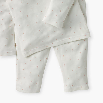Juniors Heart Print T-shirt and Pyjama Set