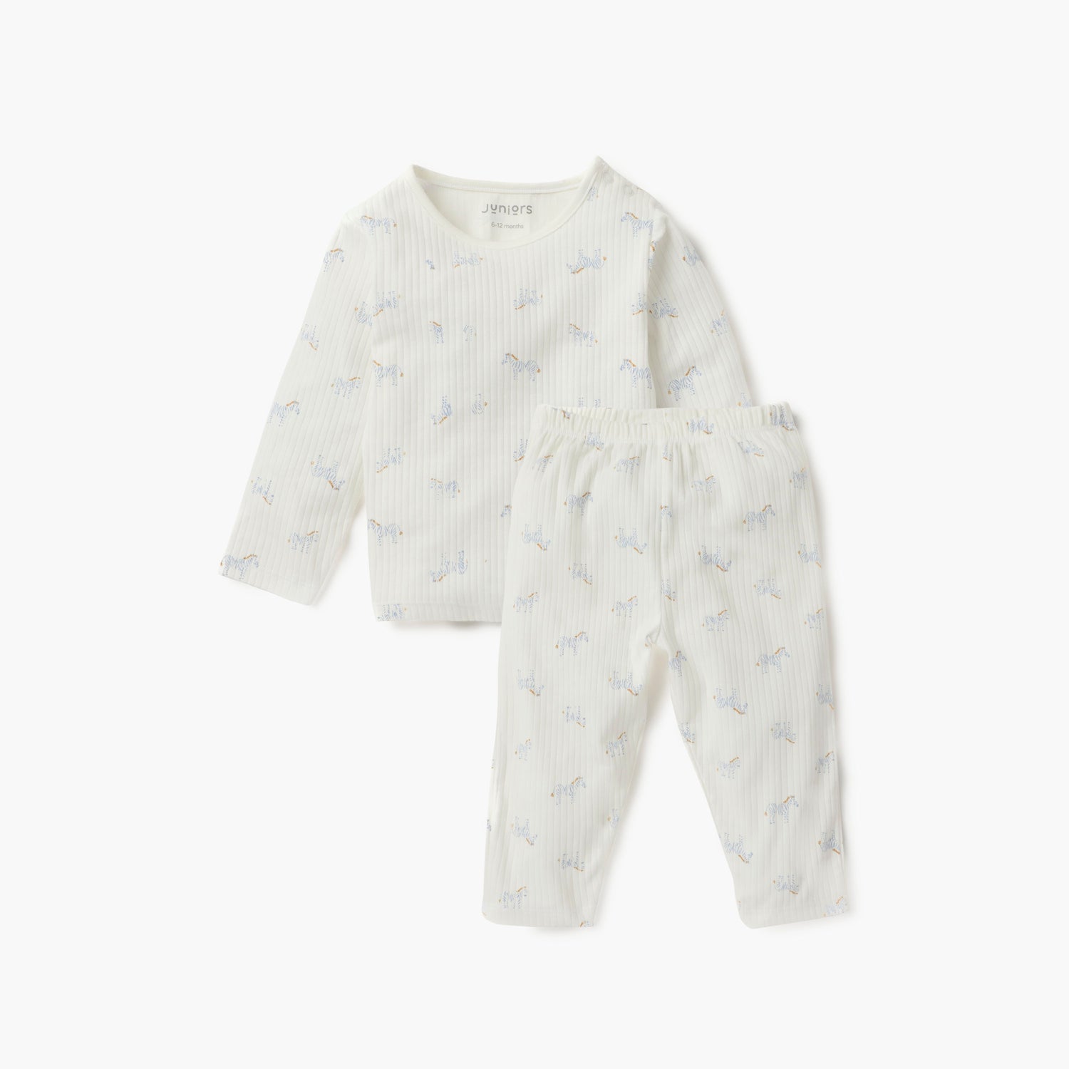 Juniors Bunny Print Long Sleeves T-shirt and Pyjama Set