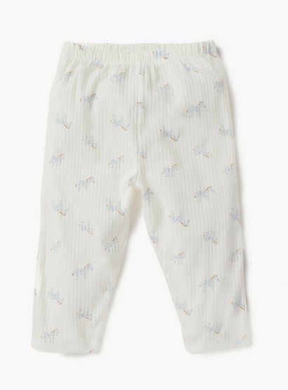 Juniors Bunny Print Long Sleeves T-shirt and Pyjama Set-baby-girls-clothing-nightwear-pyjamasets-image-3