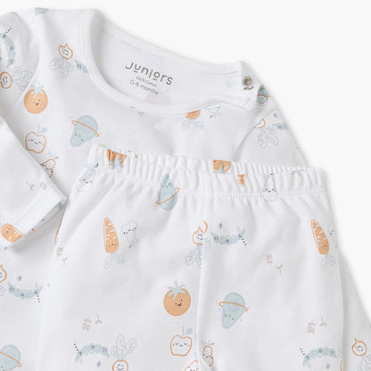 Juniors Printed T-shirt and Pyjama Set