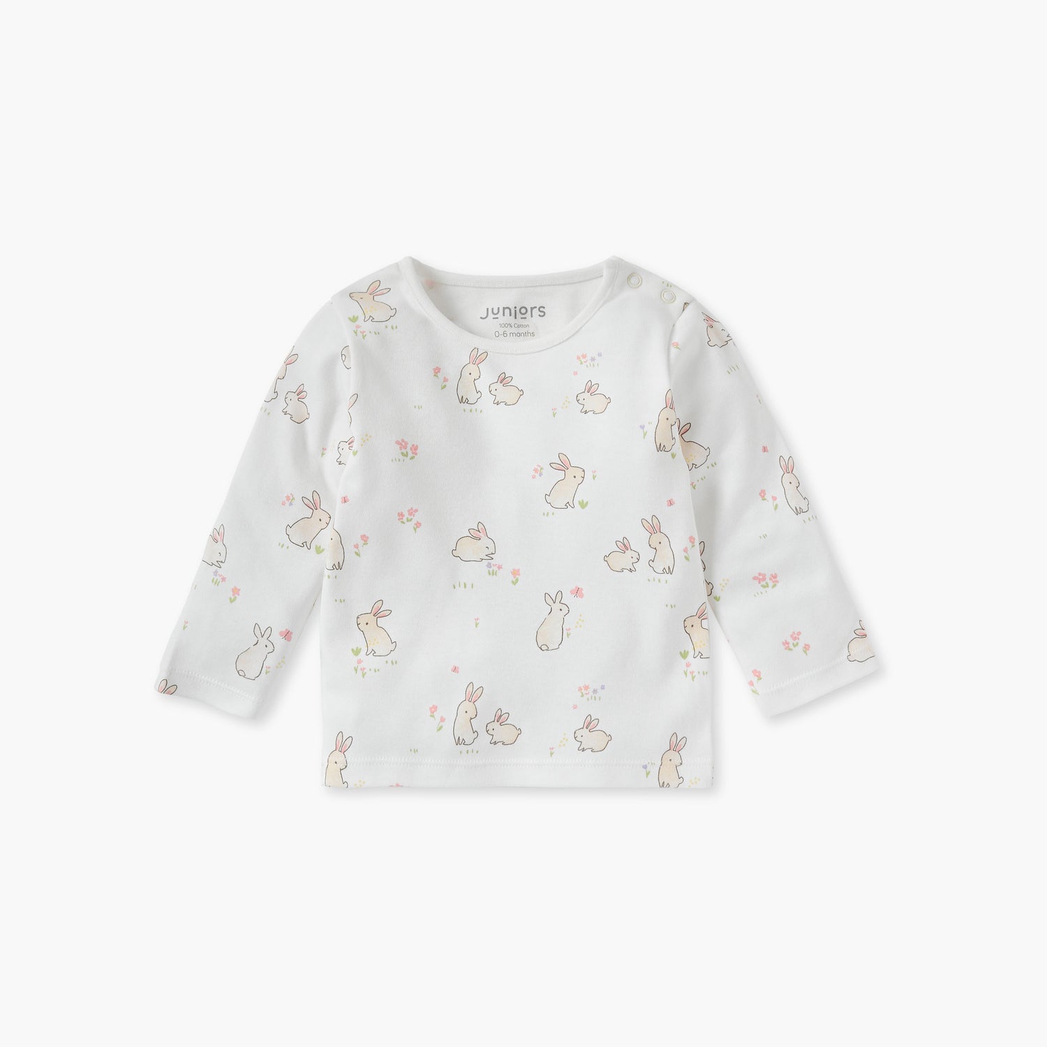 Juniors Pyjama Set with Safari Print - Cotton - Long Sleeves - Henley Neck