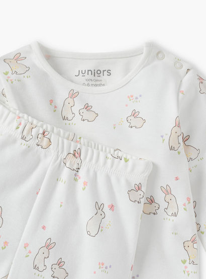 Juniors Pyjama Set with Safari Print - Cotton - Long Sleeves - Henley Neck-promo_babyshop_Buy3for99_UAE130126-image-5