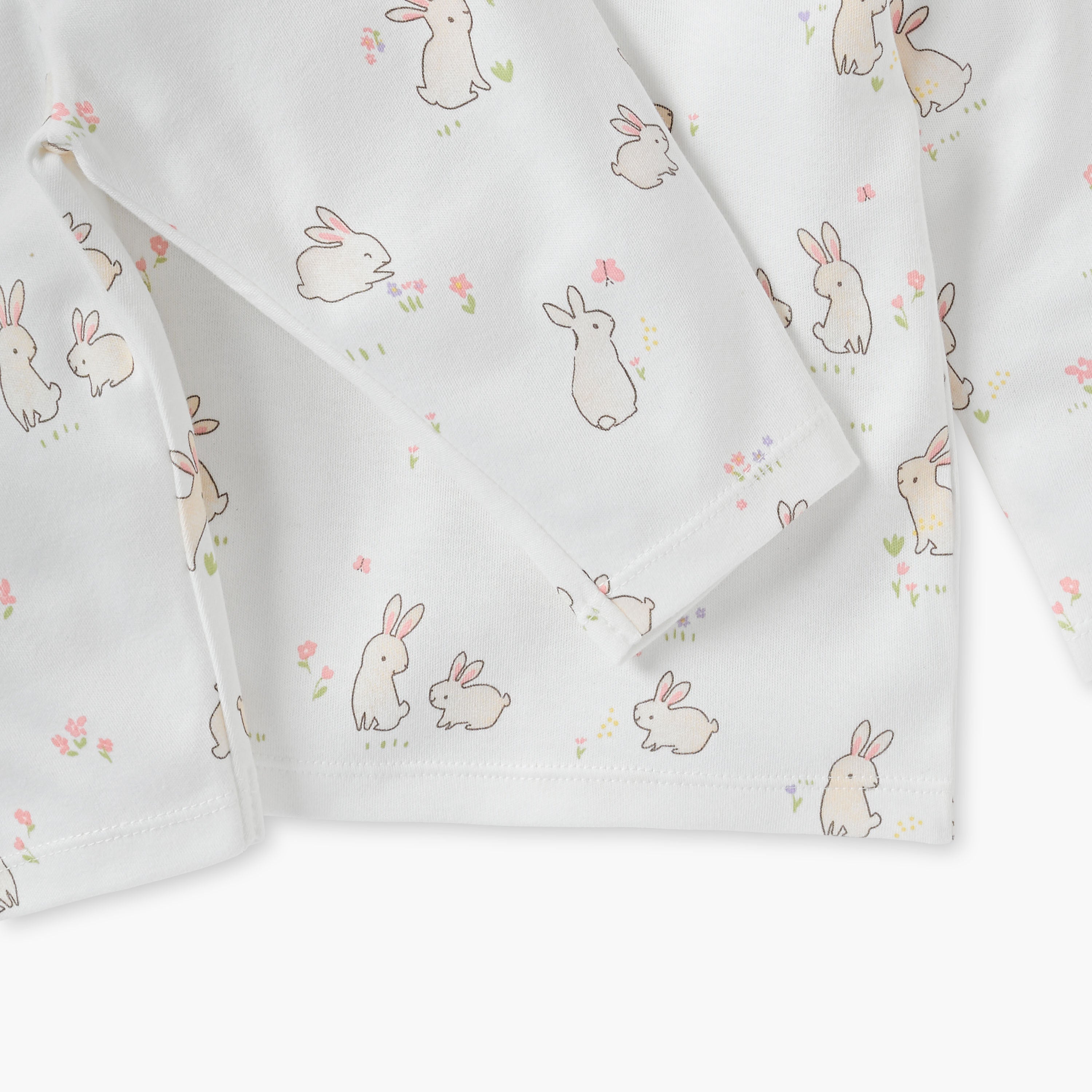 Juniors Pyjama Set with Safari Print - Cotton - Long Sleeves - Henley Neck