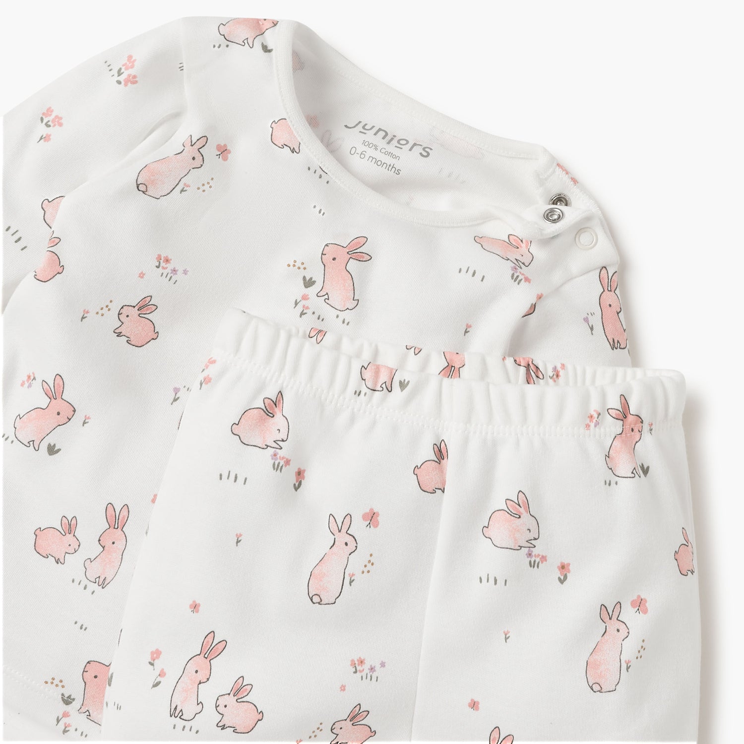 Juniors All-Over Animal Print T-shirt and Pyjama Set