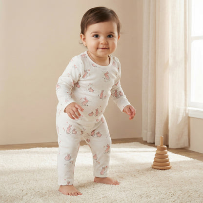 Juniors All-Over Animal Print T-shirt and Pyjama Set