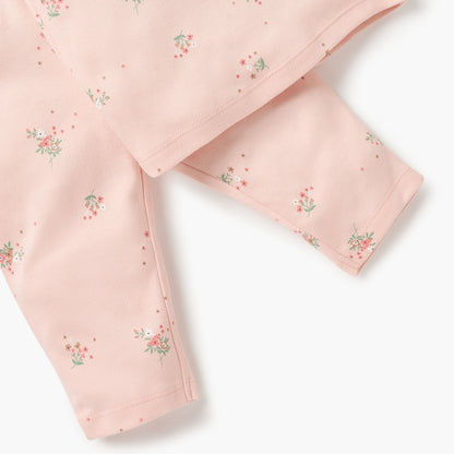 Juniors Floral Print T-shirt and Pyjama Set