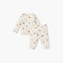 Juniors Animal Print T-shirt and Pyjama Set - Cream / 12-18 mths