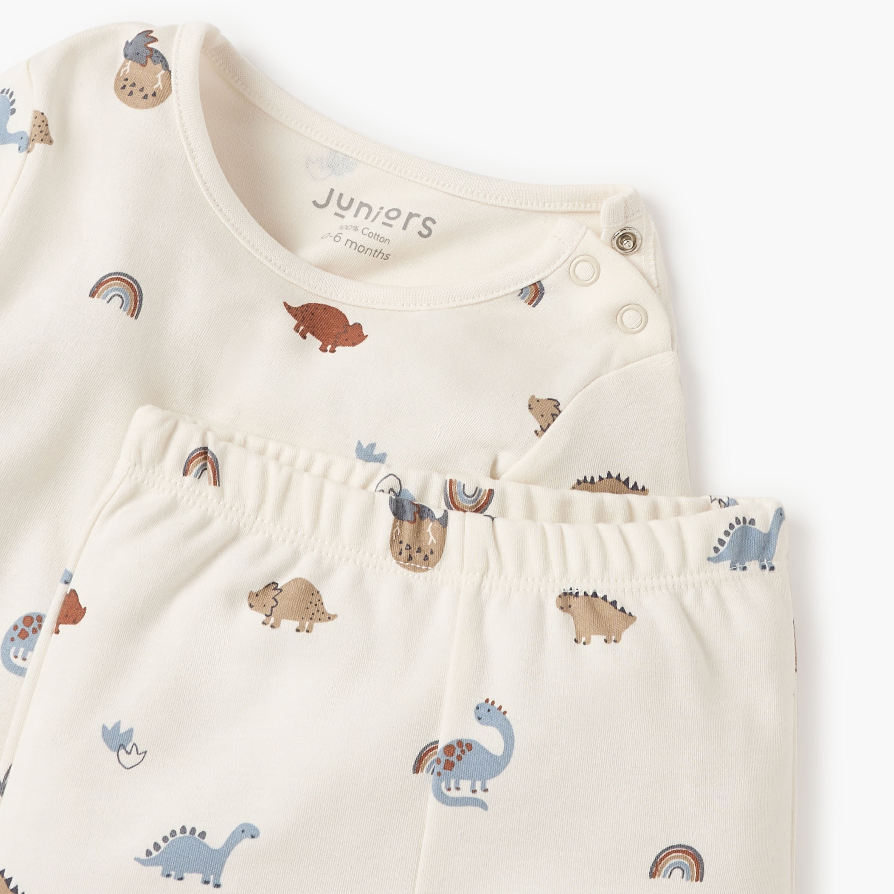 Juniors Animal Print T-shirt and Pyjama Set