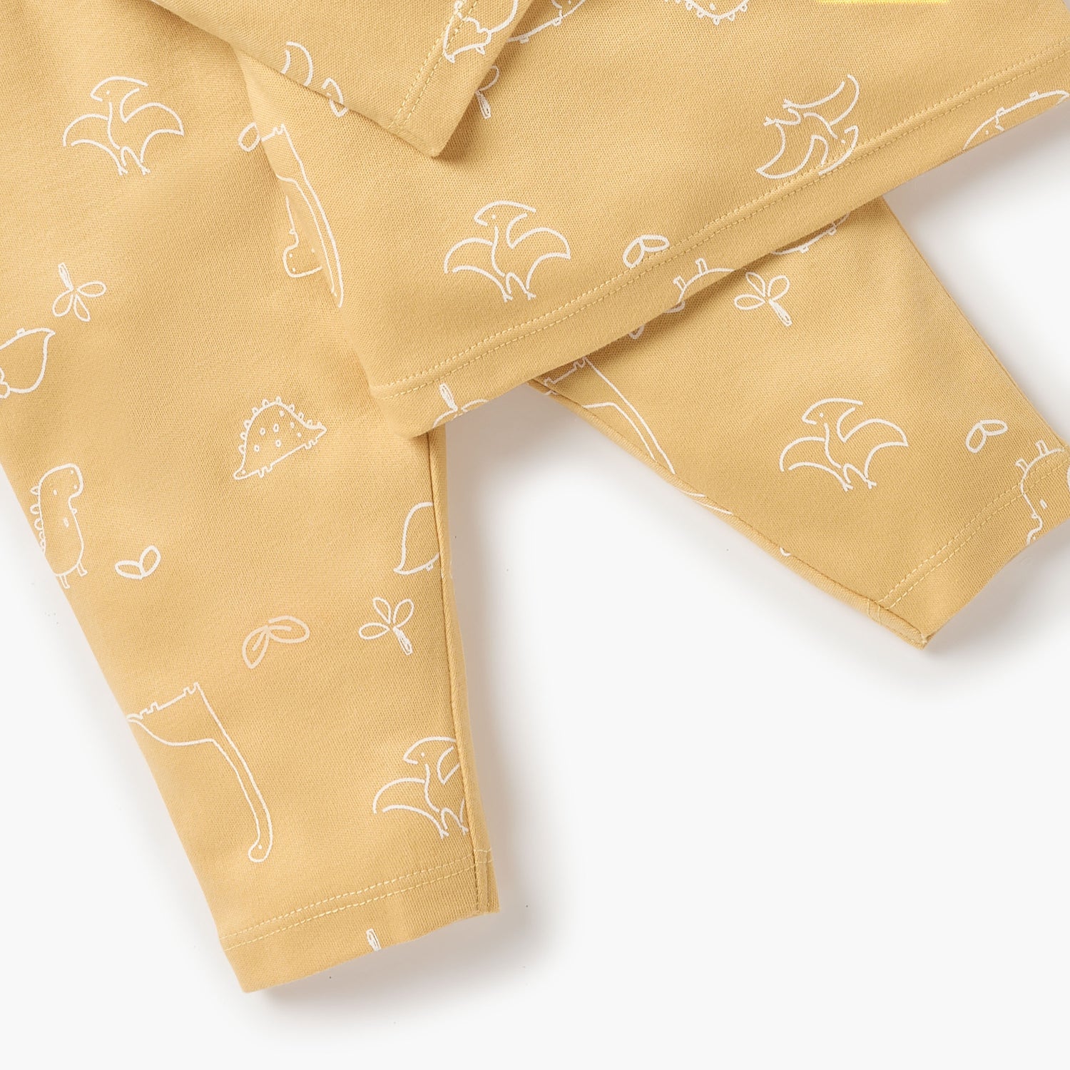 Juniors Dinosaur Print T-shirt and Pyjama Set