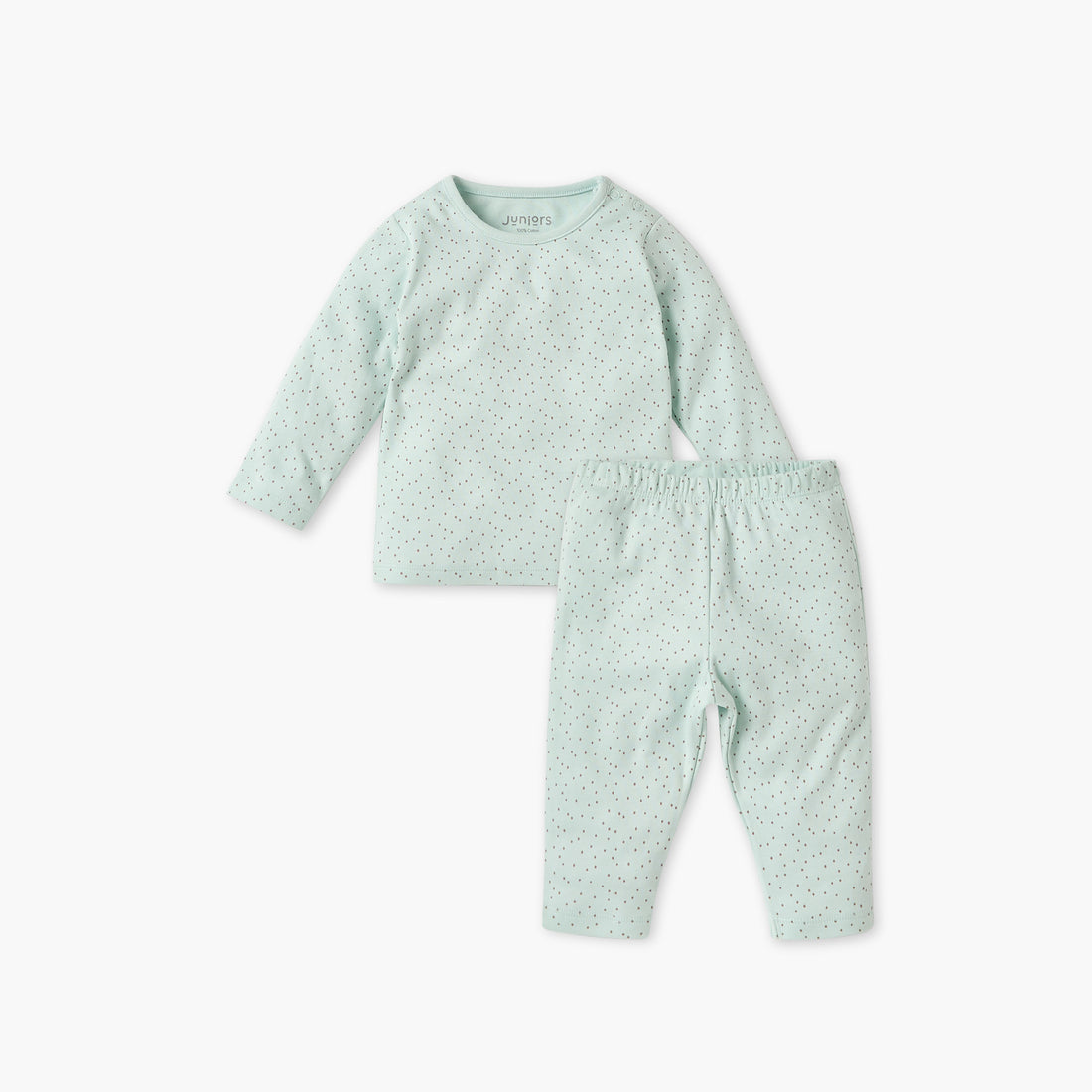 Juniors Polka Dot Print T-shirt and Pyjama Set