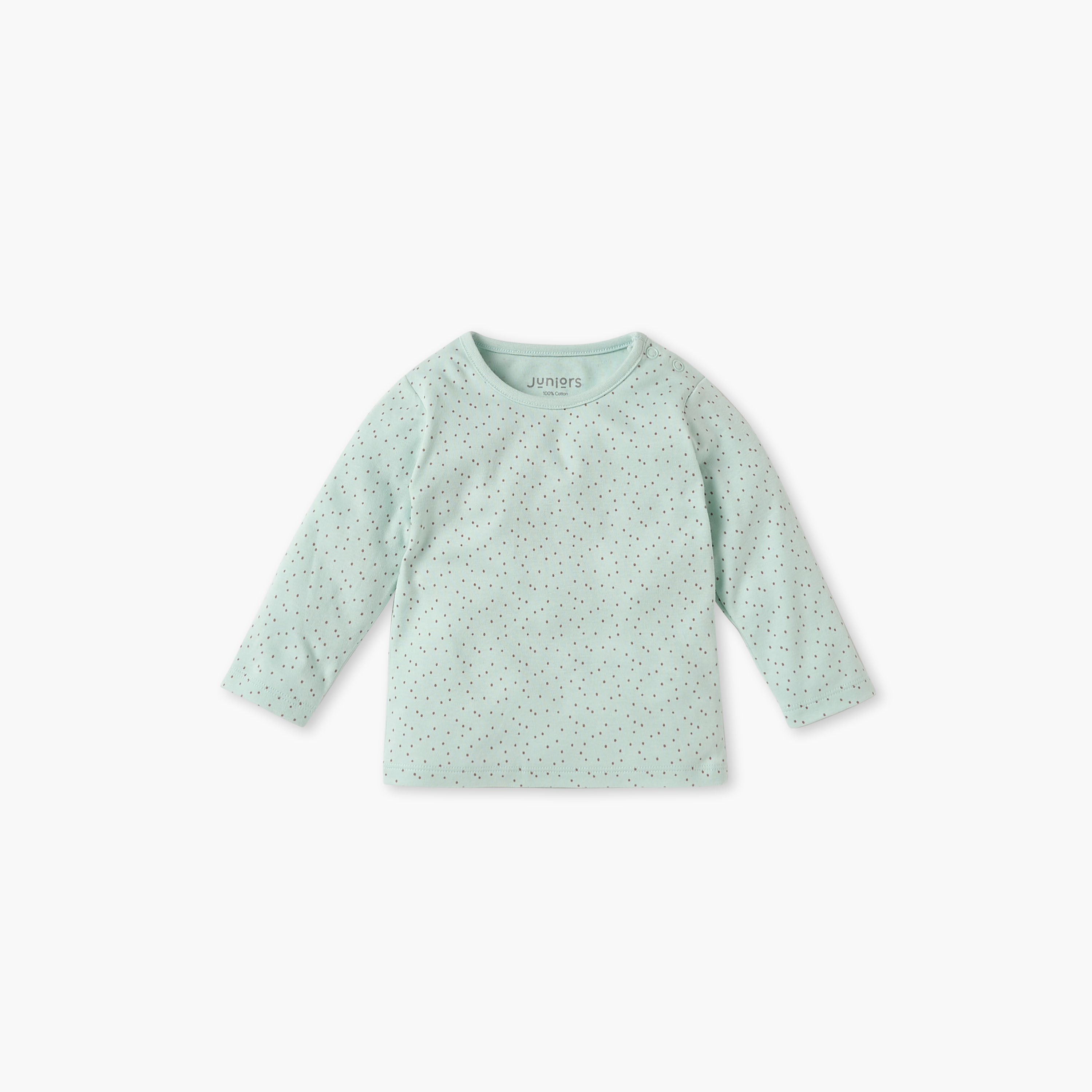 Juniors Polka Dot Print T-shirt and Pyjama Set