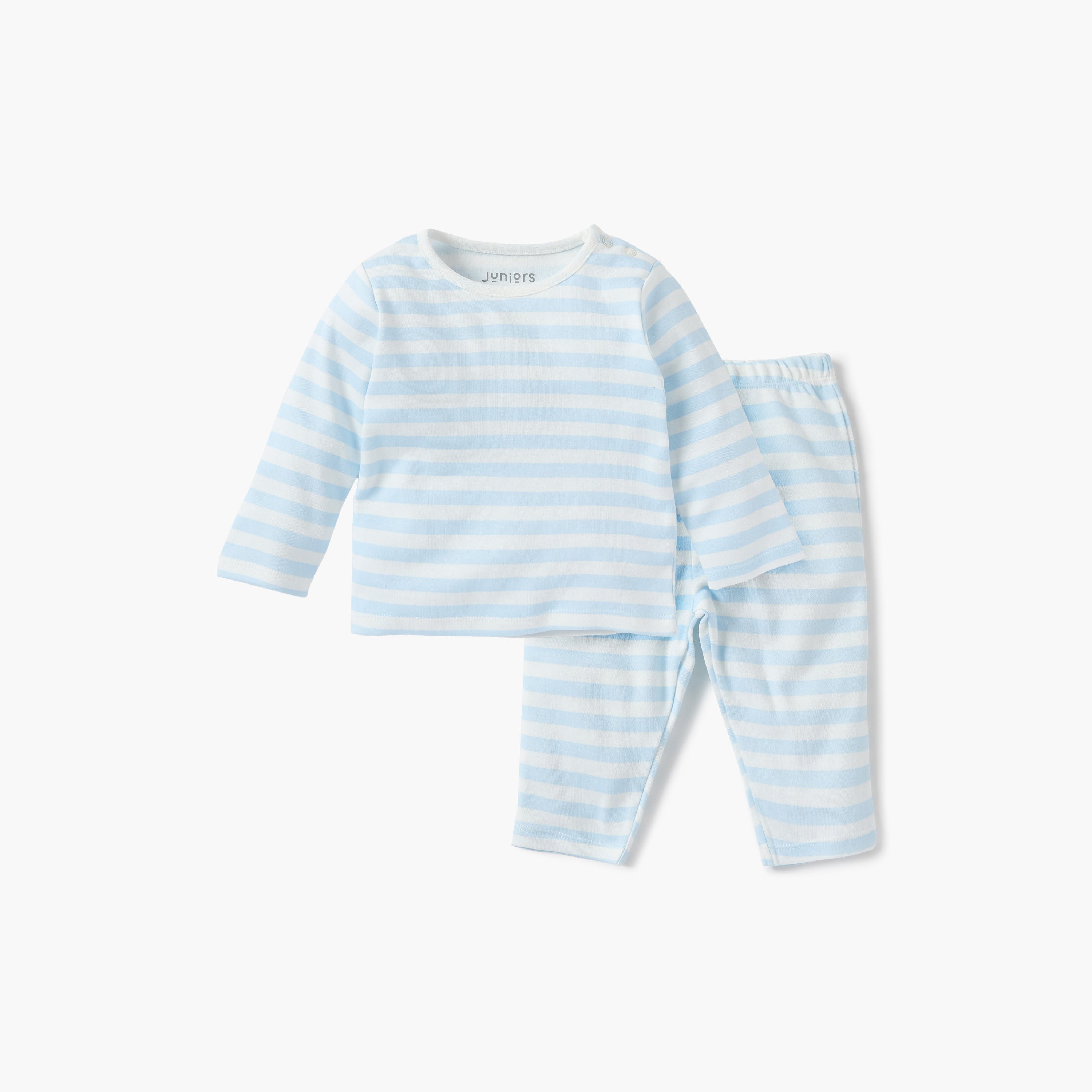 Juniors Striped T-shirt and Pyjama Set
