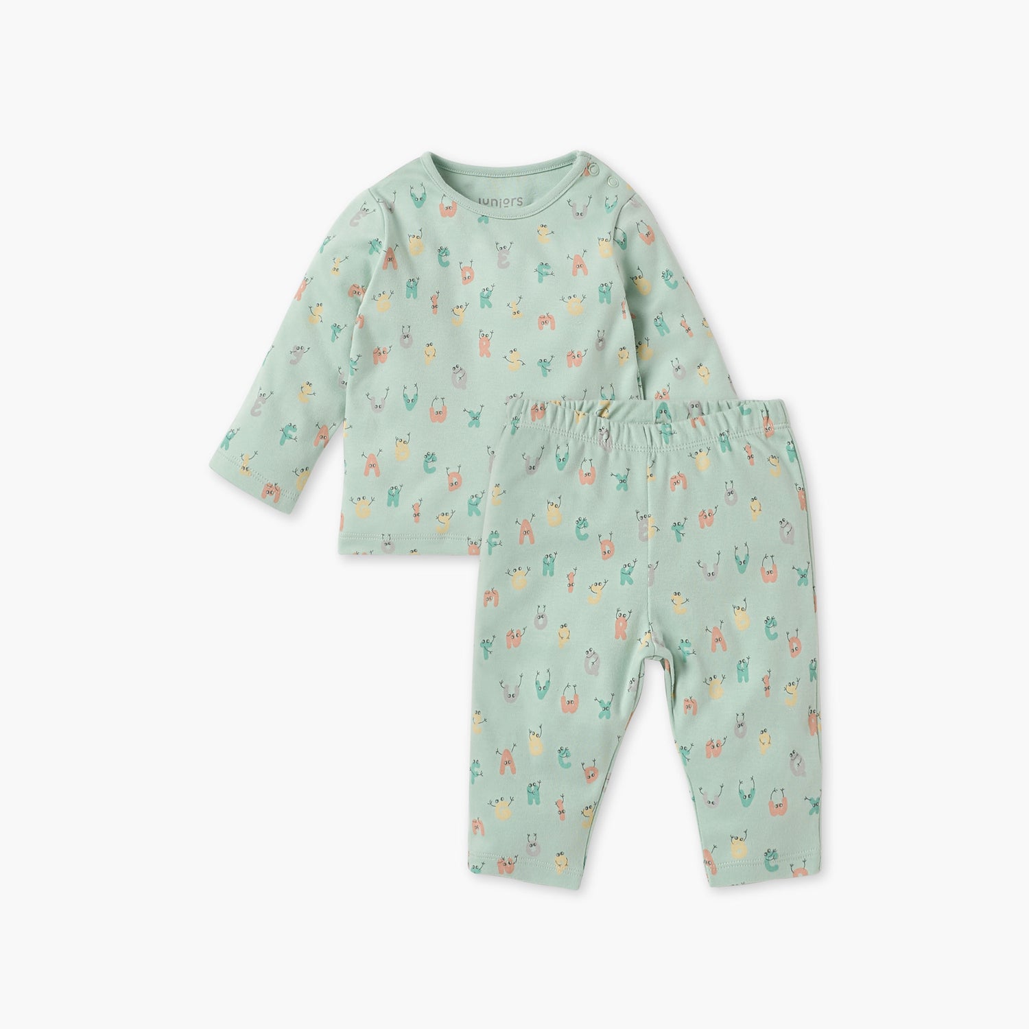 Juniors Lion Print Long Sleeve T-shirt and Pyjama Set