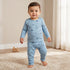 Juniors All-Over Print T-shirt and Pyjama Set - Blue / 18-24 mths