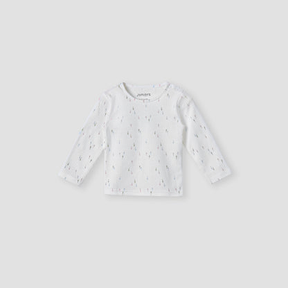 Juniors Printed T-shirt and Pyjama Set- Cotton - Long Sleeves- Round Neck