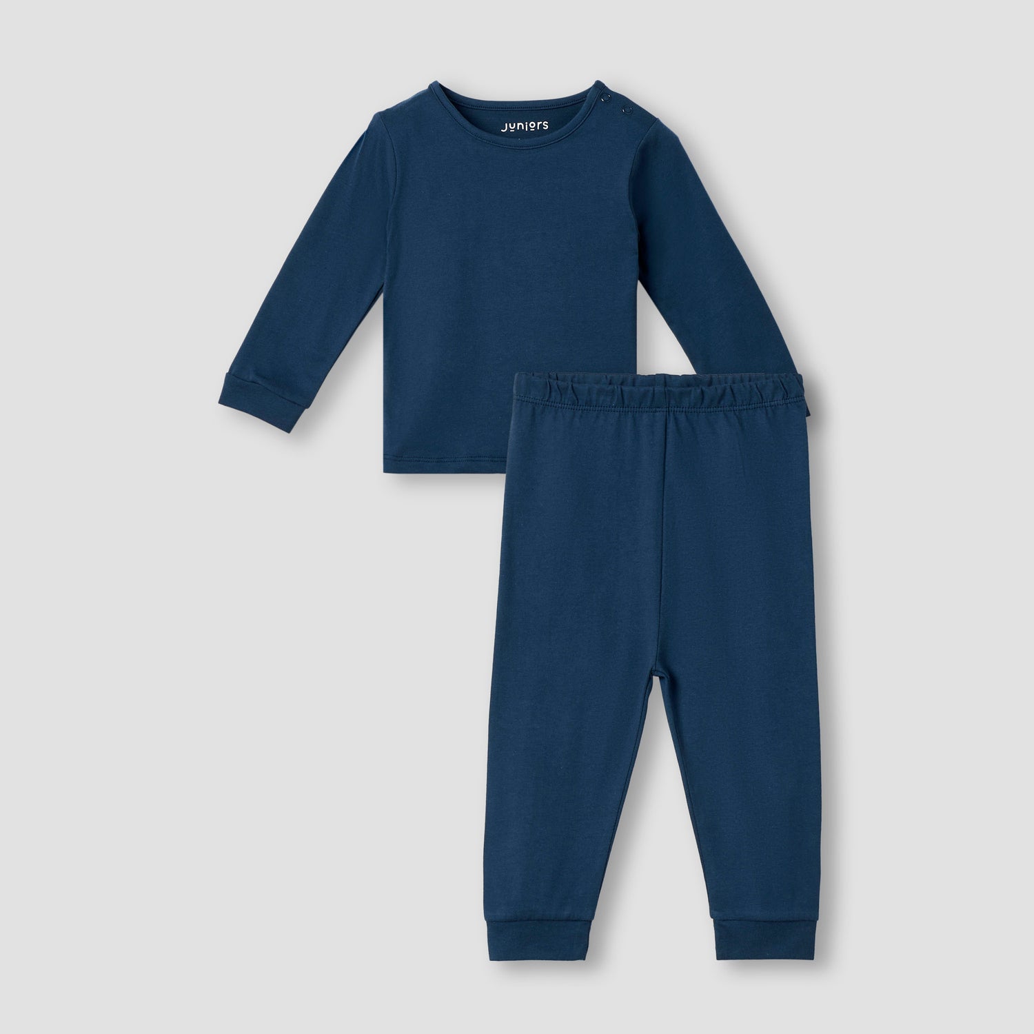 Juniors Solid Long Sleeves T-shirt and Pyjama Set