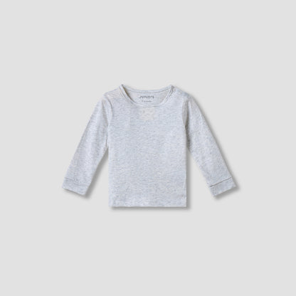 Juniors Solid Long Sleeves T-shirt and Pyjama Set