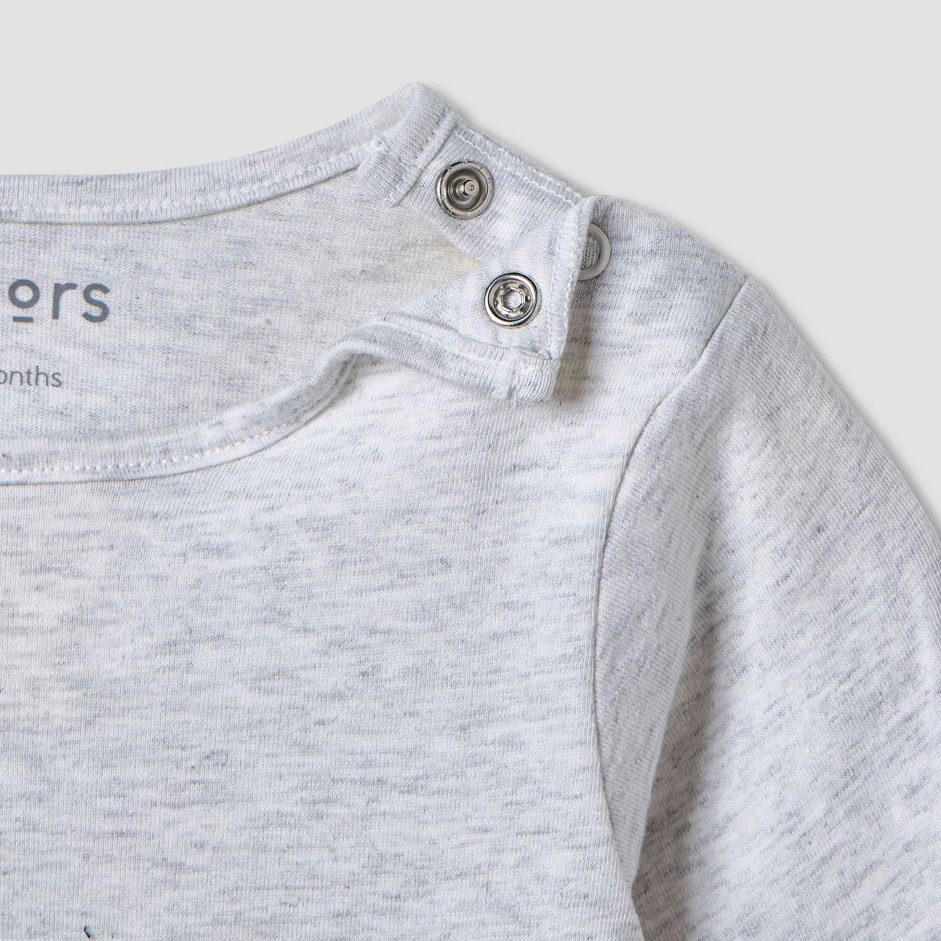 Juniors Solid Long Sleeves T-shirt and Pyjama Set