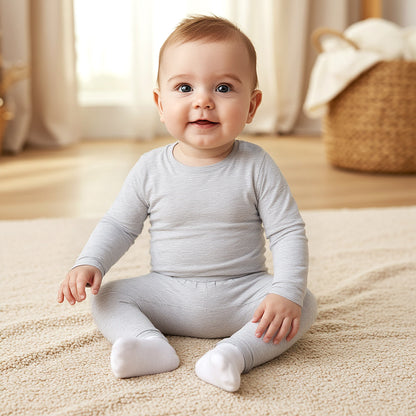 Juniors Solid Long Sleeves T-shirt and Pyjama Set