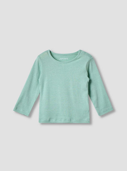 Juniors Striped Long Sleeves T-shirt and Pyjama Set-baby-girls-clothing-nightwear-pyjamasets-image-3