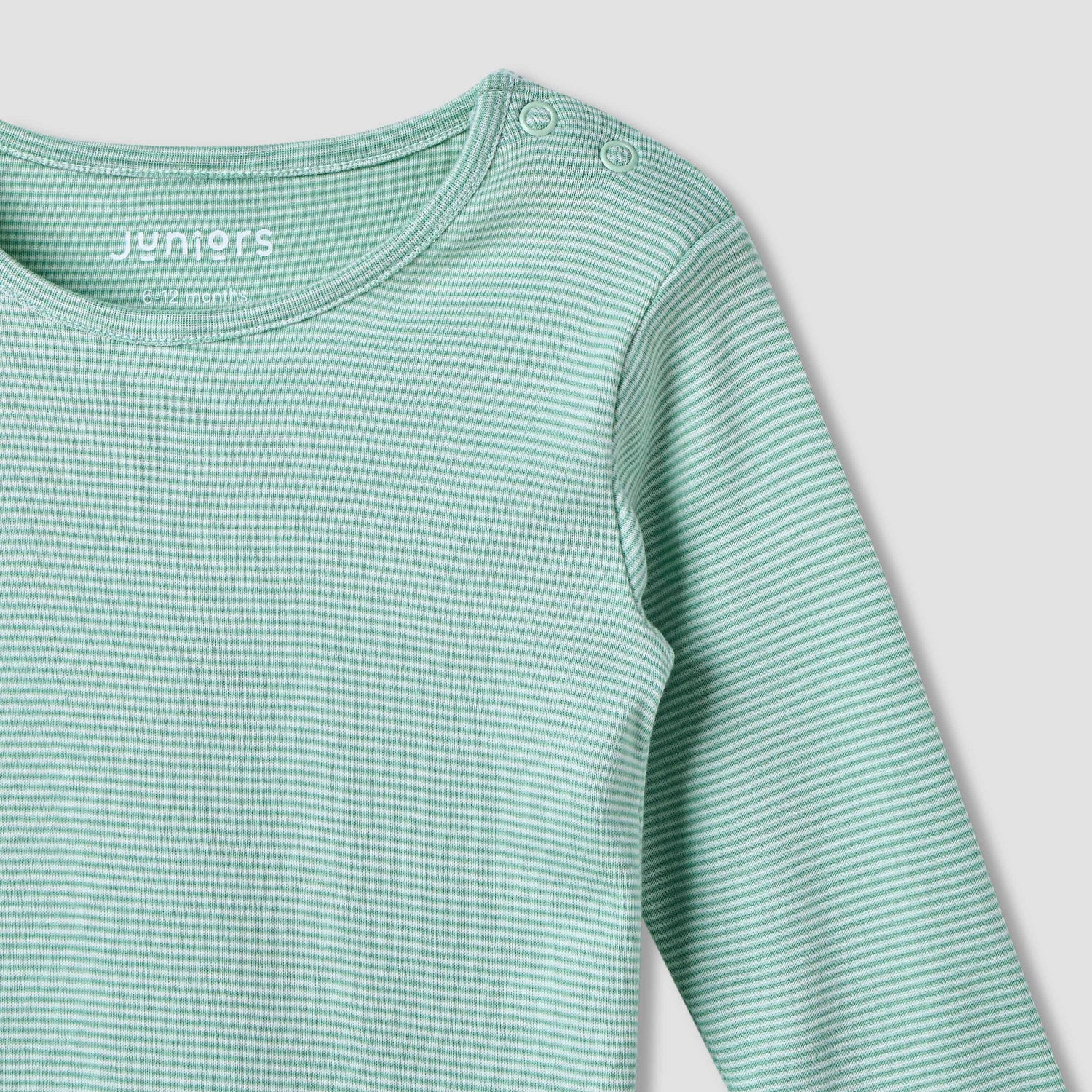 Juniors Striped Long Sleeves T-shirt and Pyjama Set
