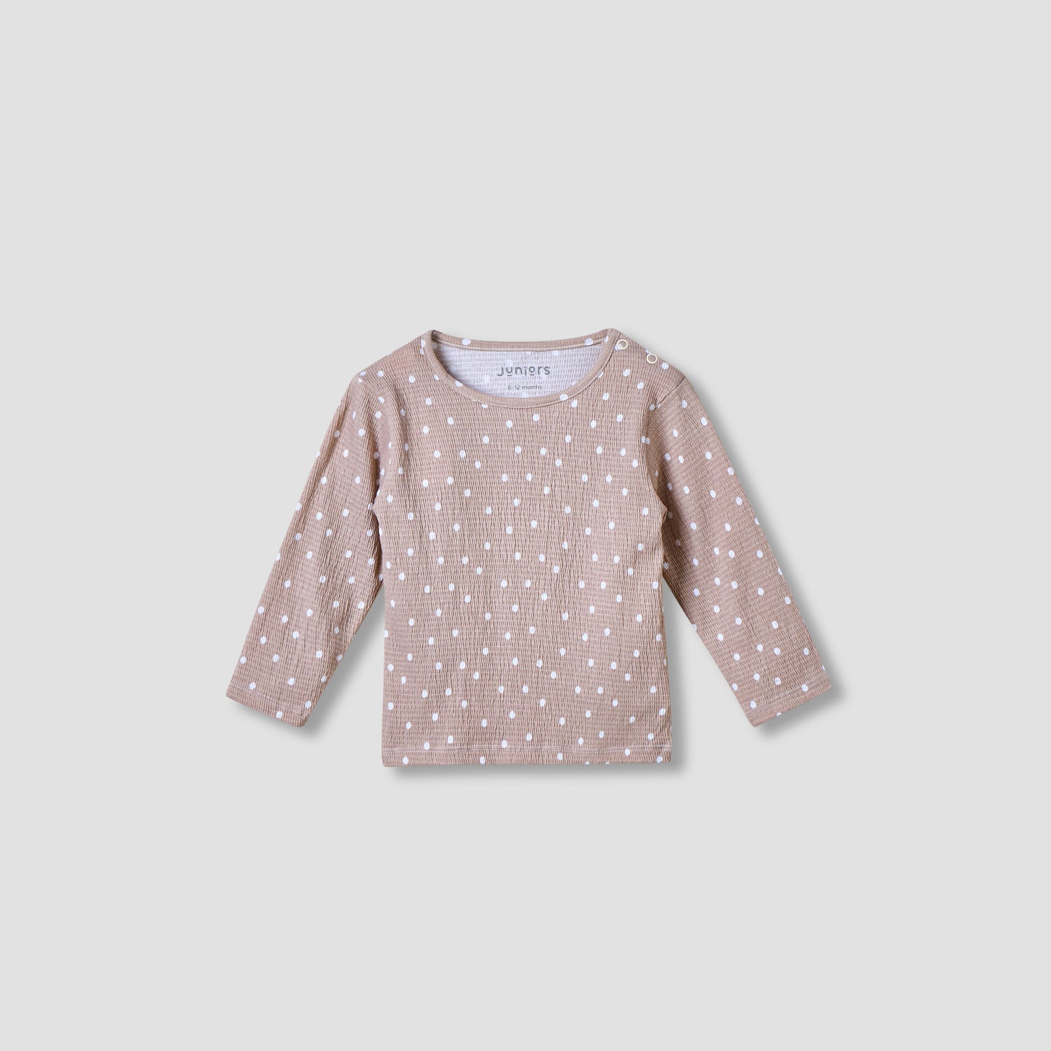 Juniors All-Over Polka Dot Print T-shirt and Pyjama Set