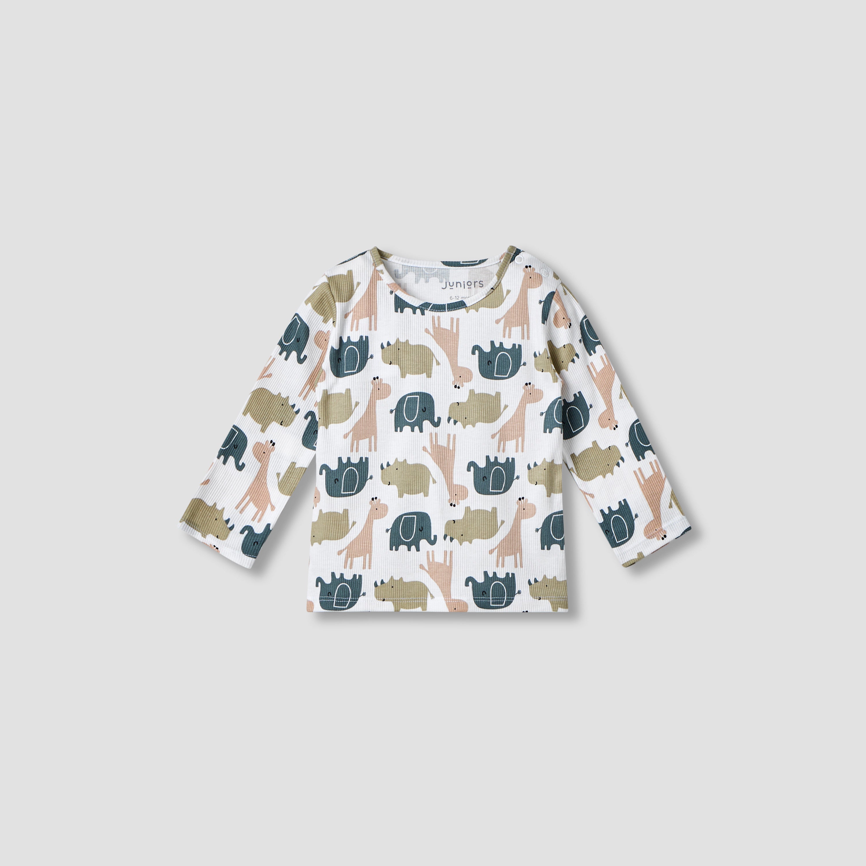 Juniors All-Over Wild Animal Print T-shirt and Pyjama Set