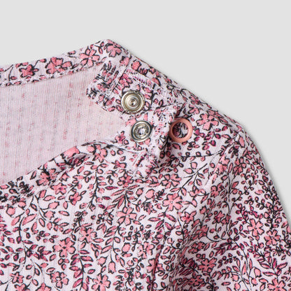 Juniors All-Over Floral Print T-shirt and Pyjama Set