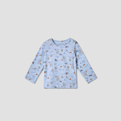 Juniors All-Over Print T-shirt and Pyjama Set