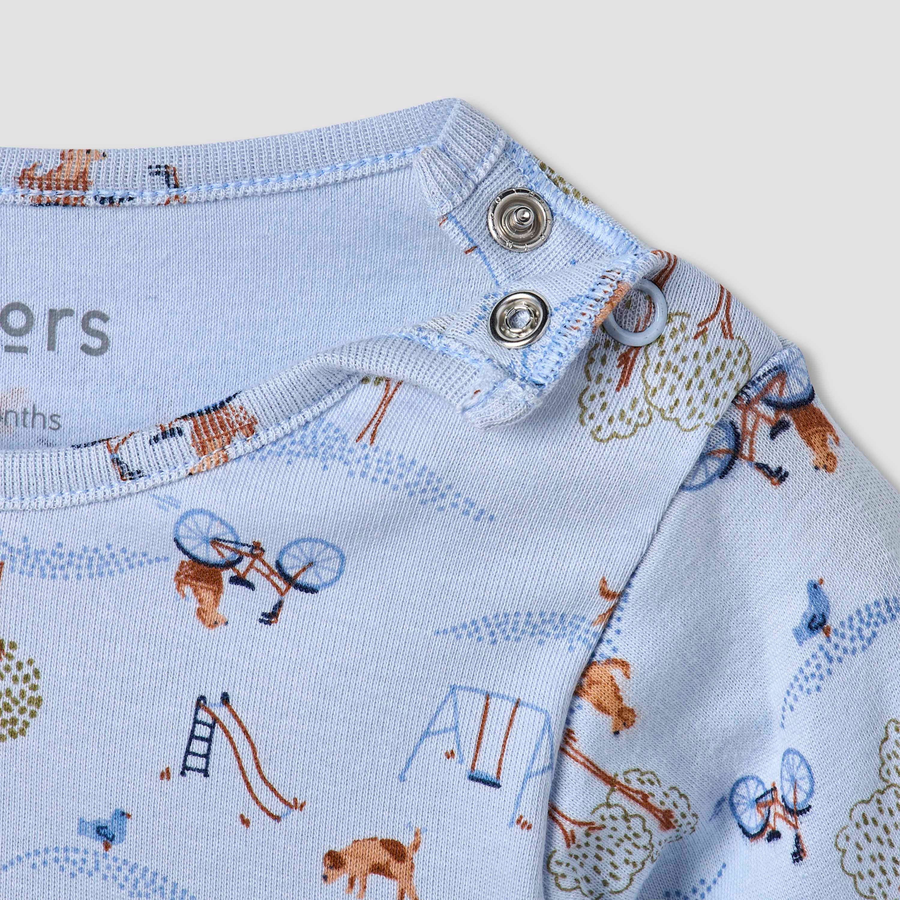 Juniors All-Over Print T-shirt and Pyjama Set