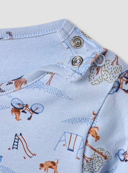 Juniors All-Over Print T-shirt and Pyjama Set-baby-girls-clothing-nightwear-pyjamasets-image-6