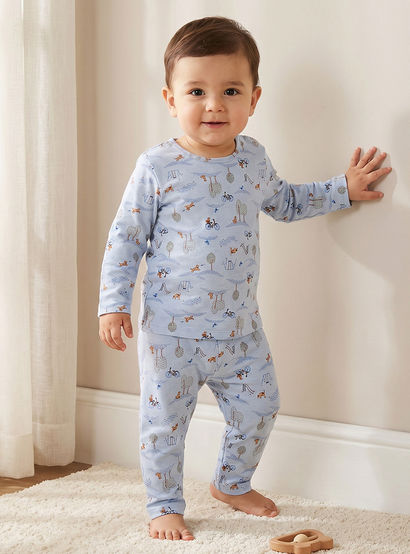 Juniors All-Over Print T-shirt and Pyjama Set-baby-girls-clothing-nightwear-pyjamasets-image-1