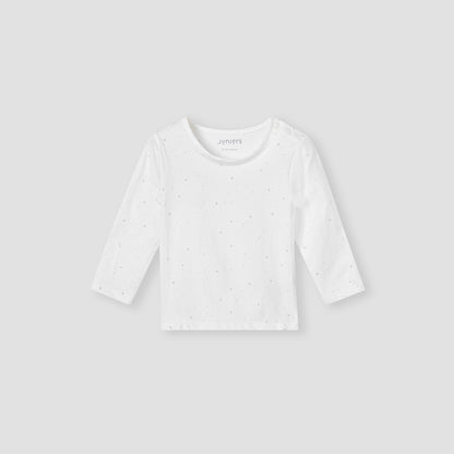 Juniors Solid Long Sleeves T-shirt and Pyjama Set