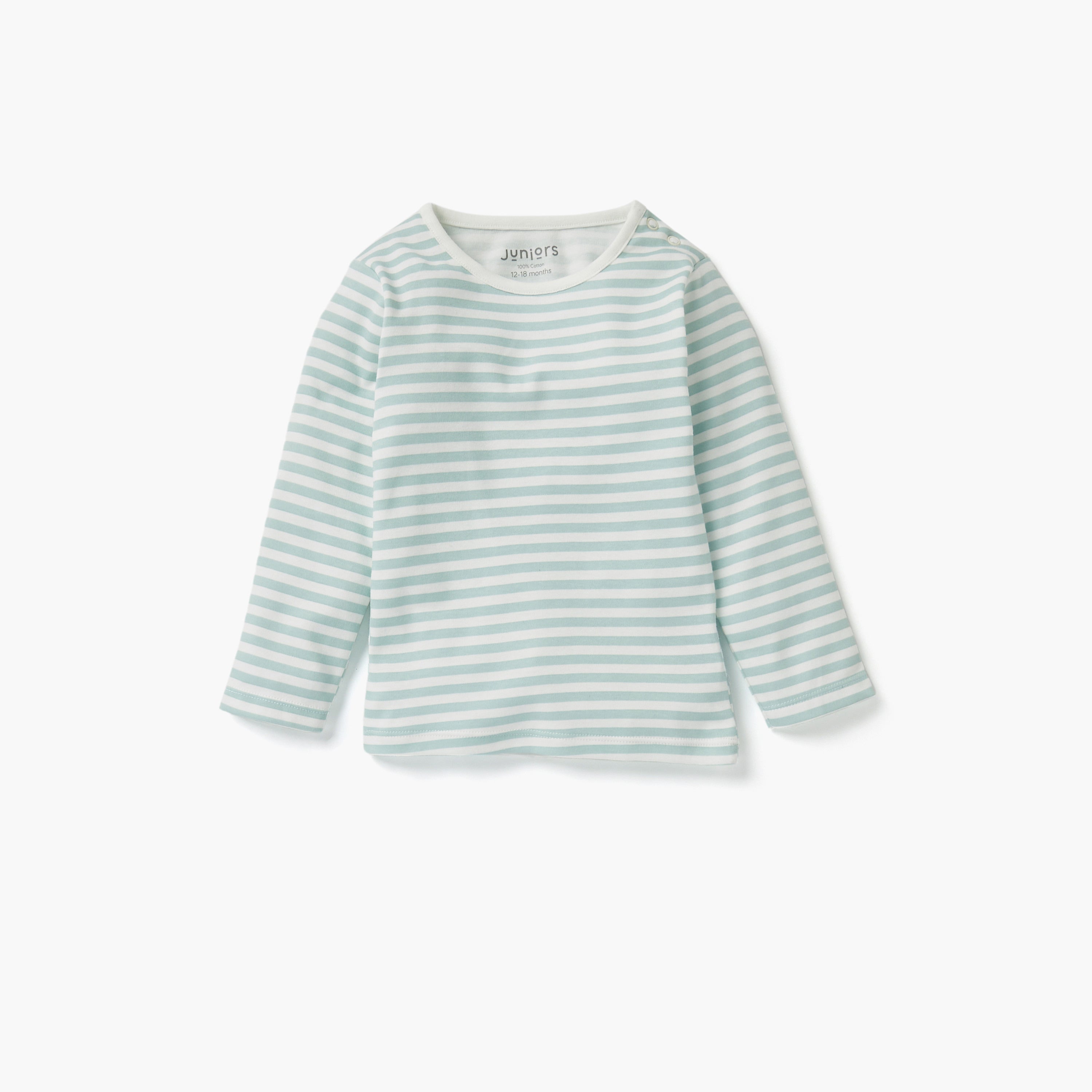 Juniors Striped T-shirt and Pyjama Set