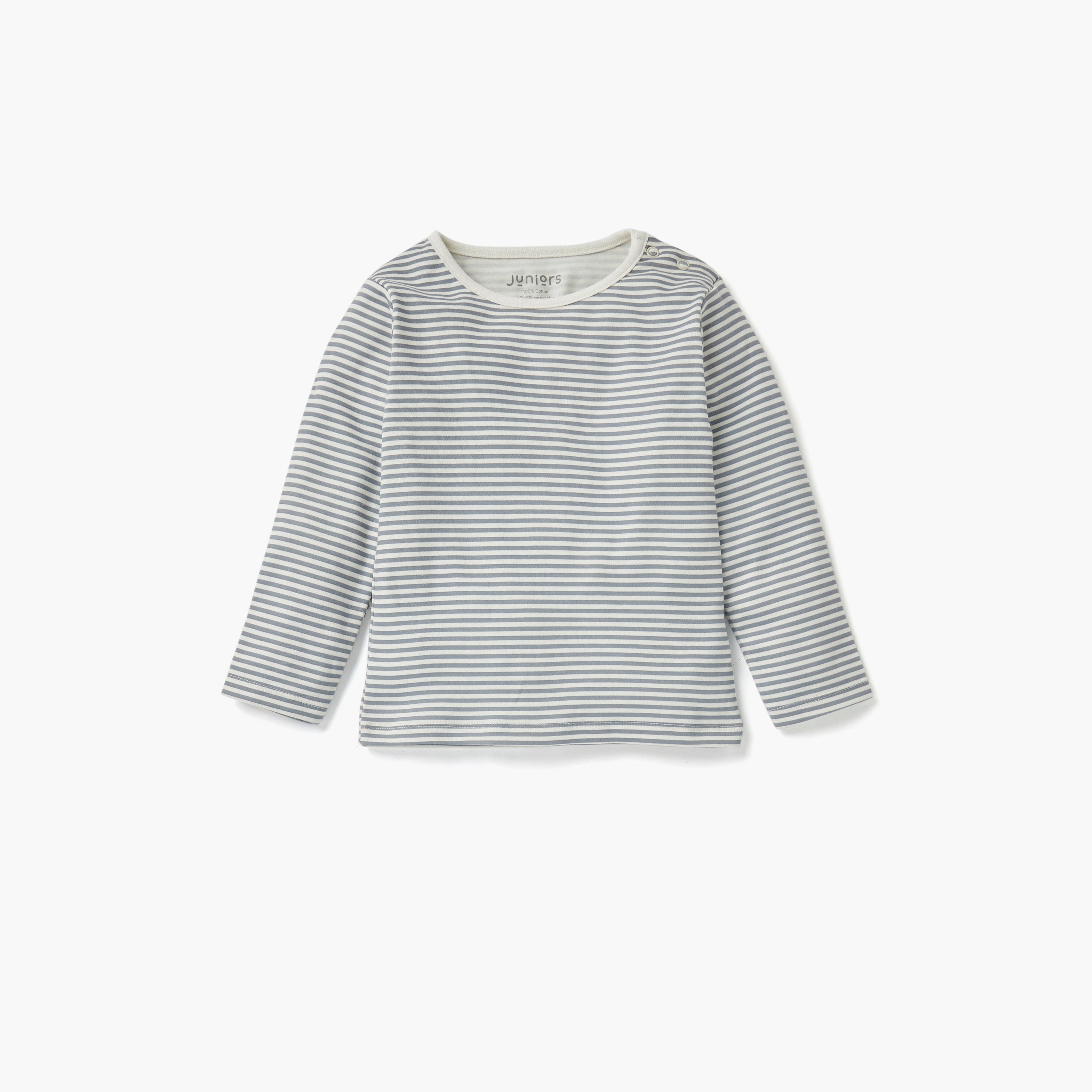 Juniors Striped T-shirt and Pyjama Set