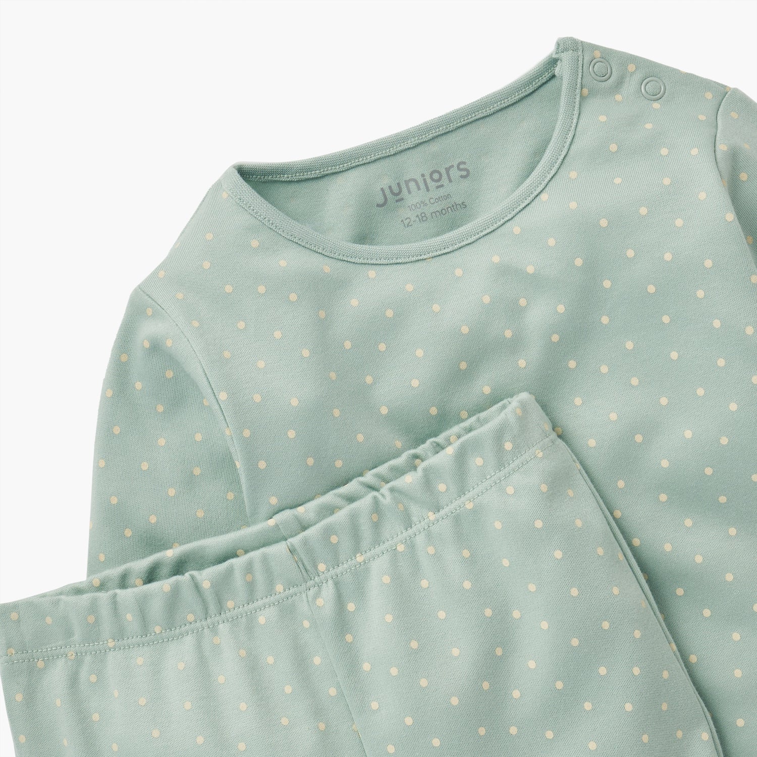 Juniors Polka Dot T-shirt and Pyjama Set