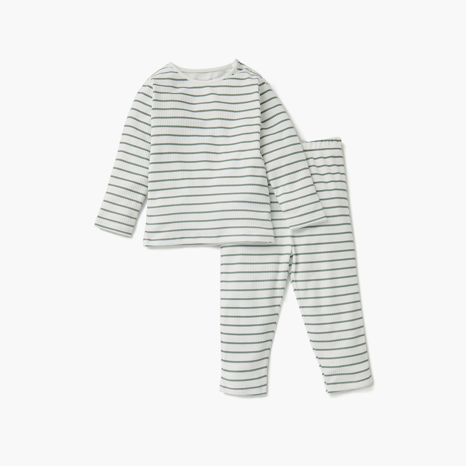 Juniors Striped T-shirt and Pyjama Set - Multicolour / 12-18 mths