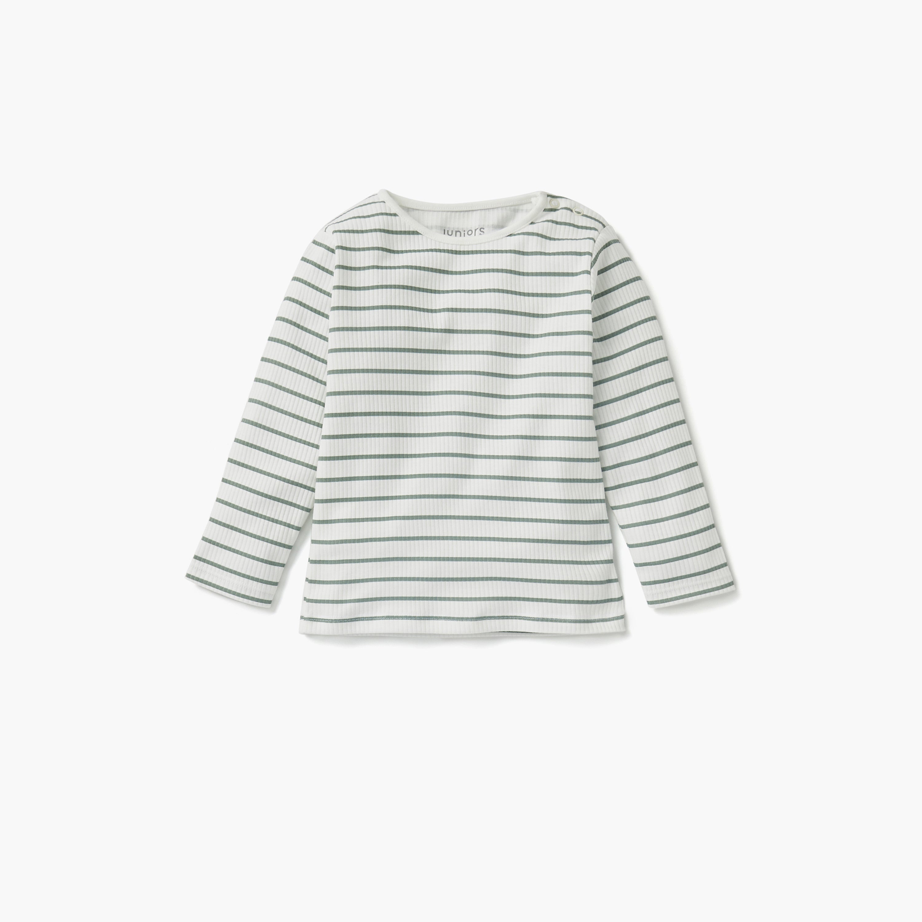 Juniors Striped T-shirt and Pyjama Set