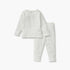 Juniors Printed Ribbed T-shirt and Pyjama Set - White / 12-18 mths